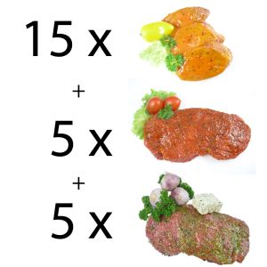 Gourmetpaket: mit Schweinefilets & Rumpsteaks